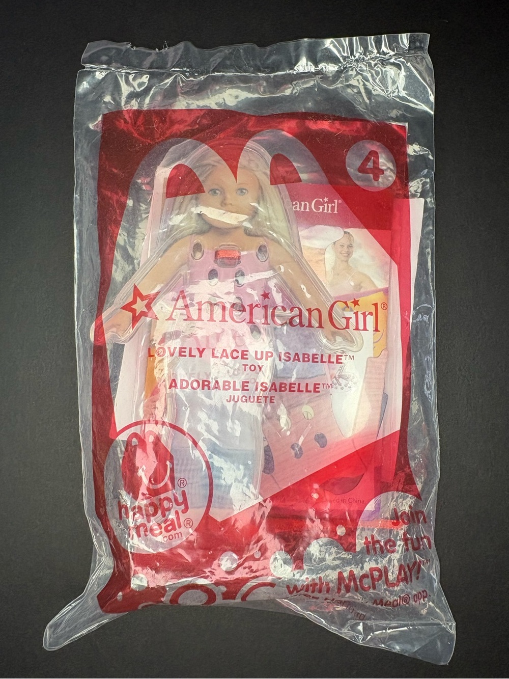American Girl Lovely Lace Up Isabelle McDonalds Happy Meal Toy